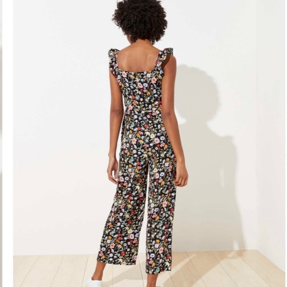Loft Floral Sleeveless Jumpsuit - Picture 2 of 11